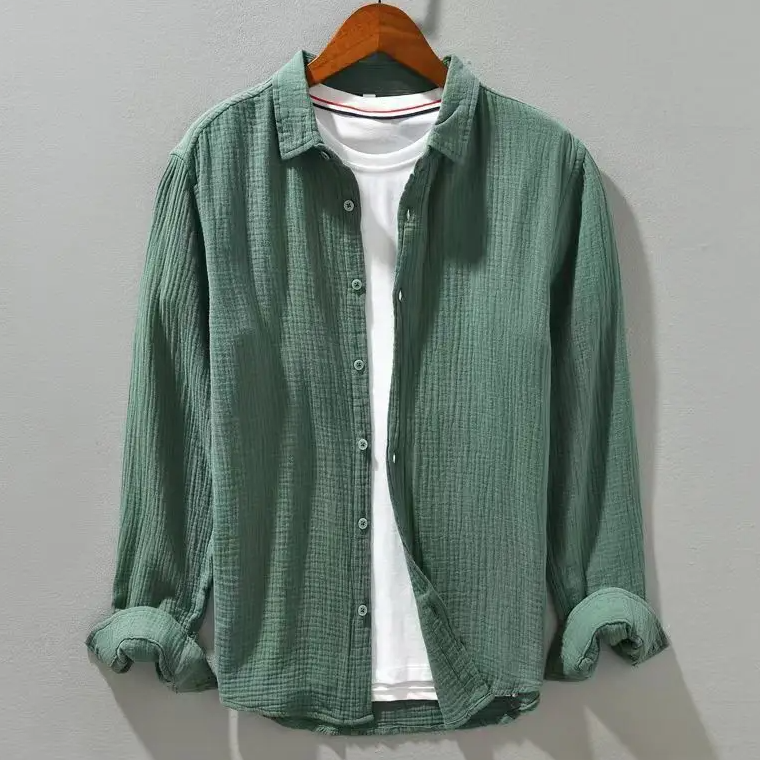 Eva Chester Elegant Soft Silk-Like Cotton Shirt – photo 4