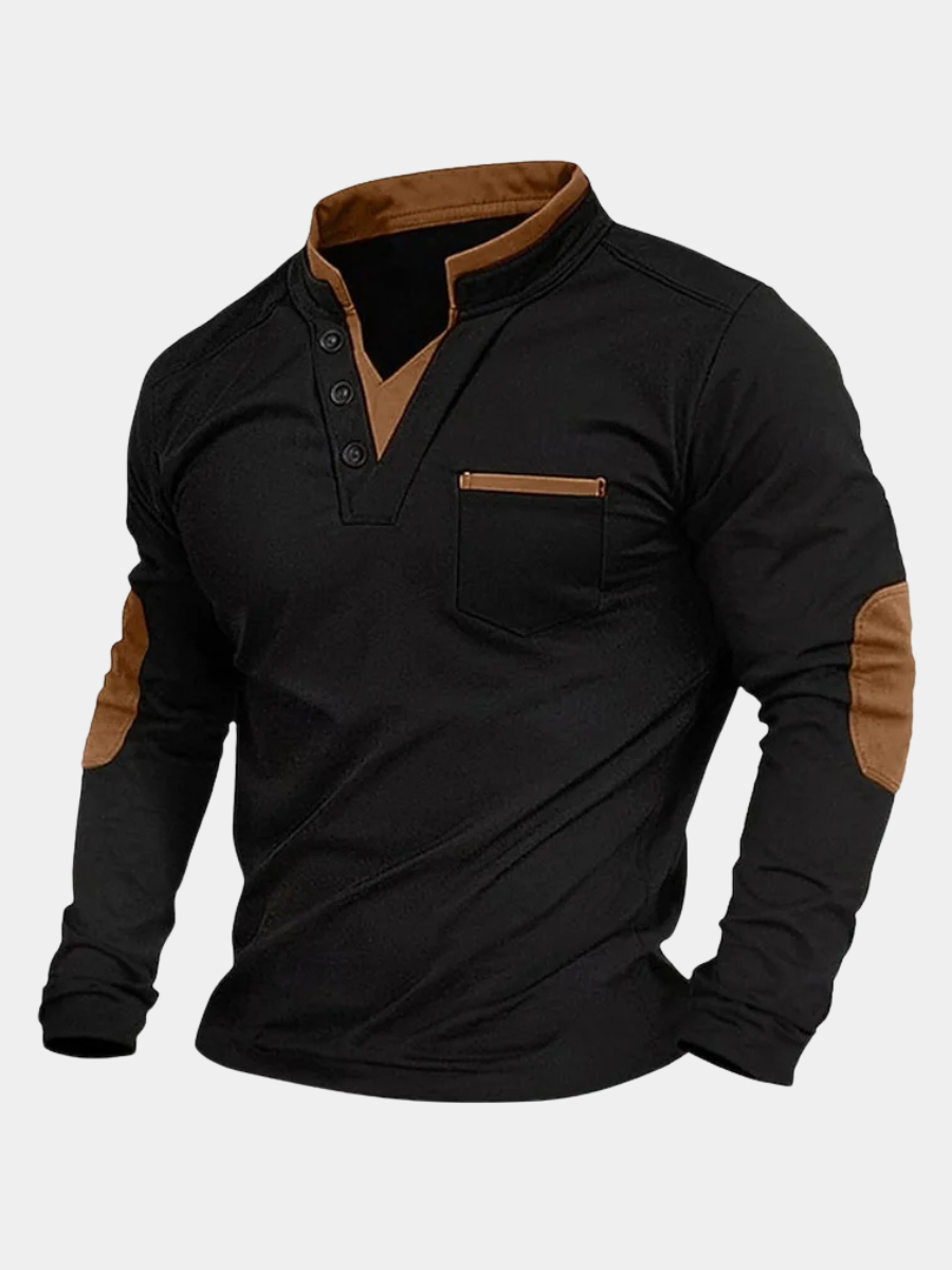 Eva Chester V-Neck Sweatshirt – photo 1