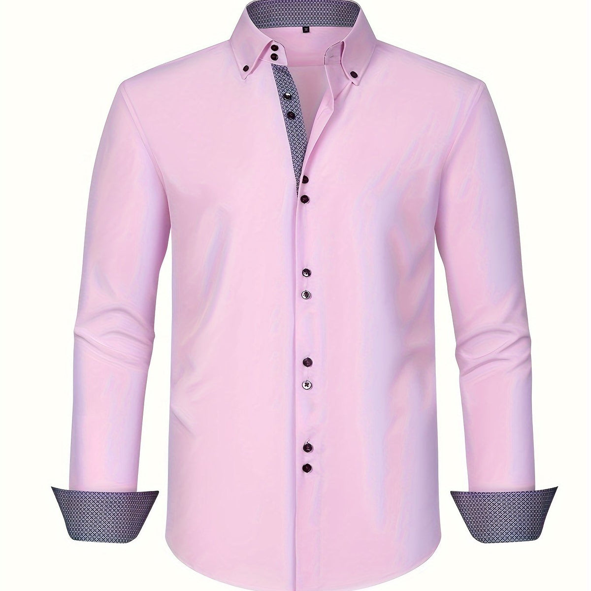 Albert Elegant Lightweight Shirt with Contrast Details – photo 13