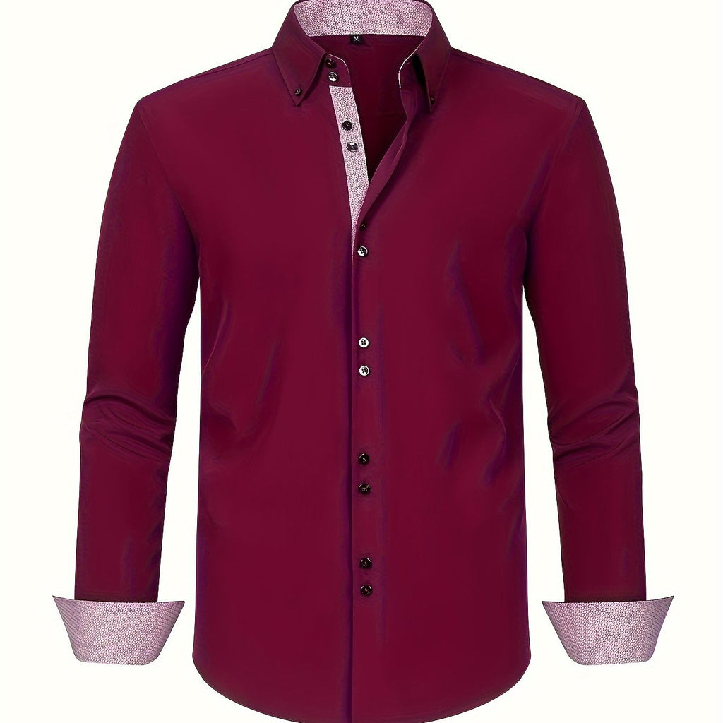Albert Elegant Lightweight Shirt with Contrast Details – photo 16