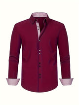 Albert Elegant Lightweight Shirt with Contrast Details – photo 3