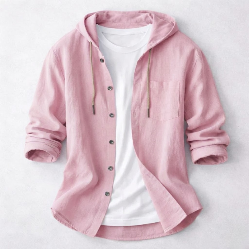Eva Chester Fashion Hooded Shirt for Men – photo 4