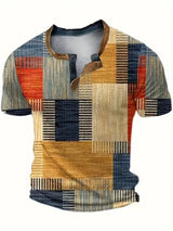 Eva Chester Elegant Printed Patchwork T-Shirt for Men – photo 2