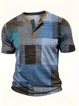Eva Chester Elegant Printed Patchwork T-Shirt for Men – photo 3