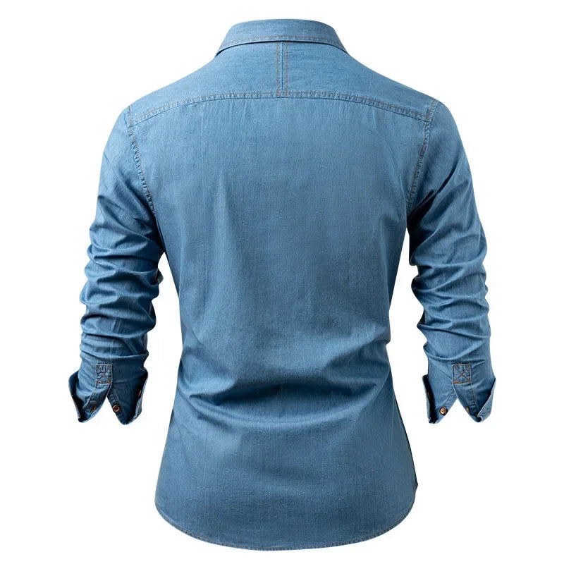 Westbrook No-Iron Denim Shirt – photo 5