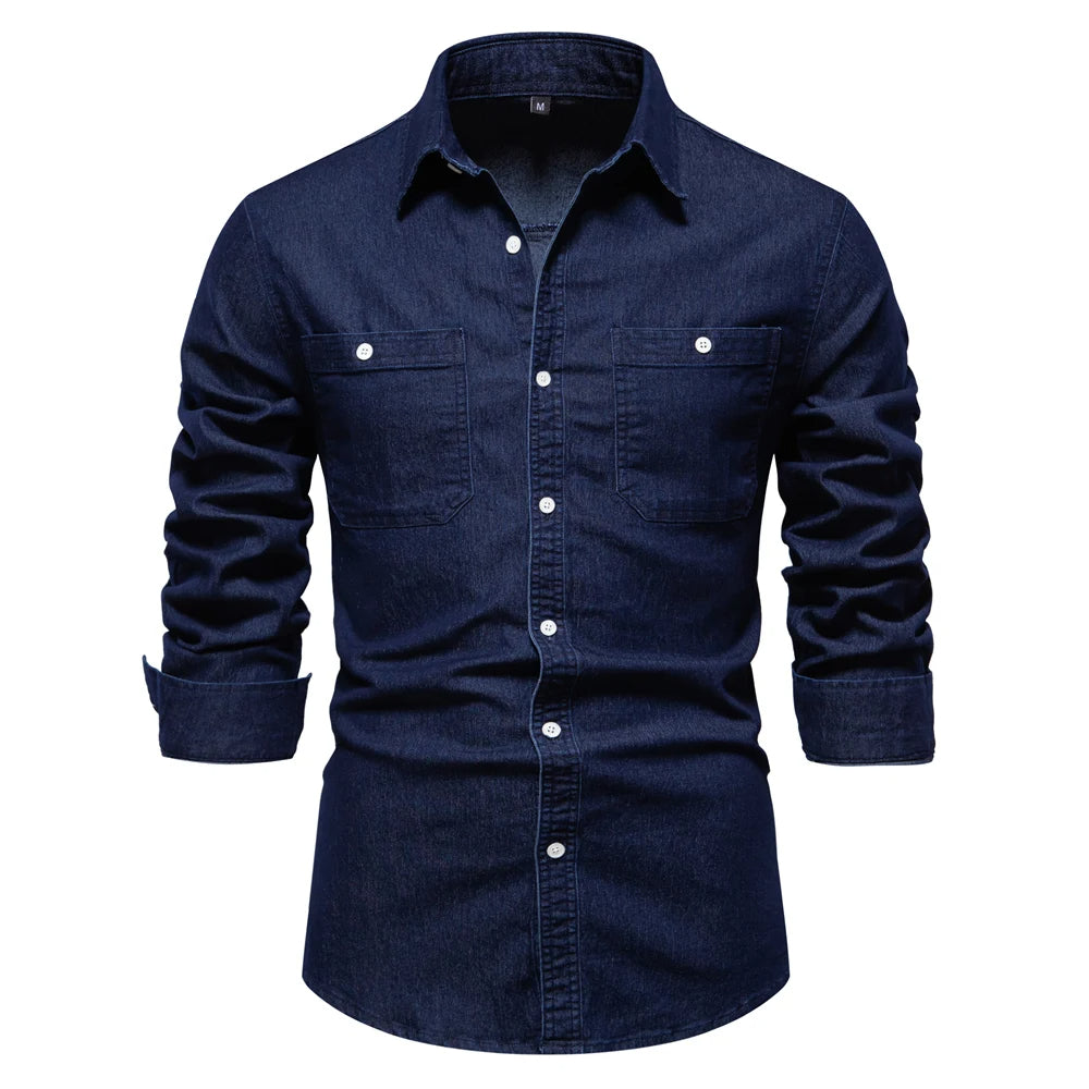 TailorFlex Men's Denim Shirt – photo 3