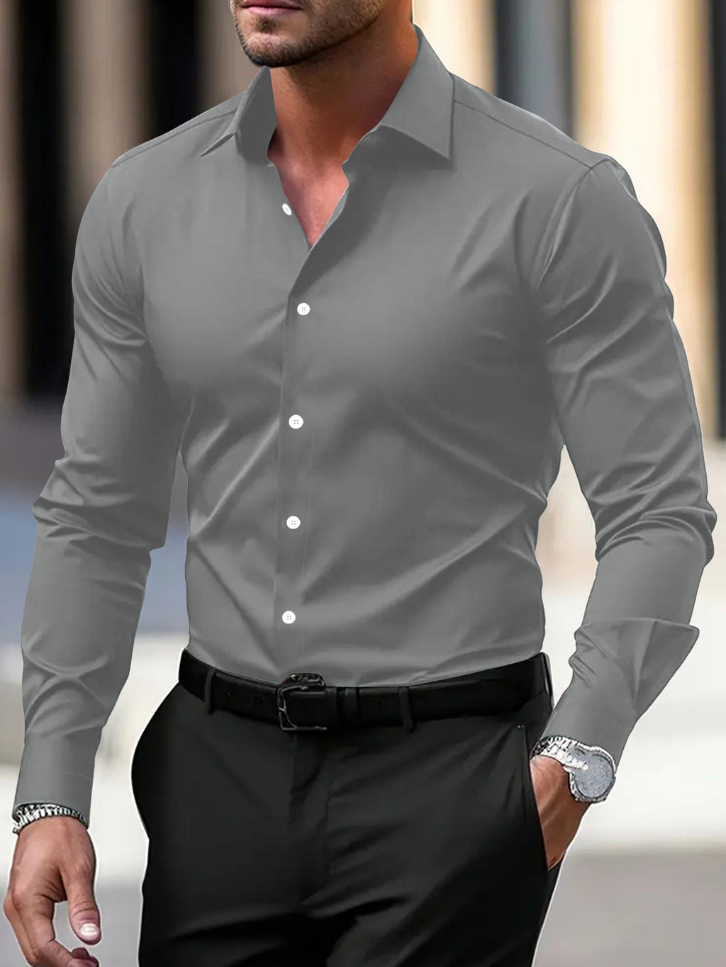 Eva Chester Business Long Sleeve Shirt for Men – photo 10