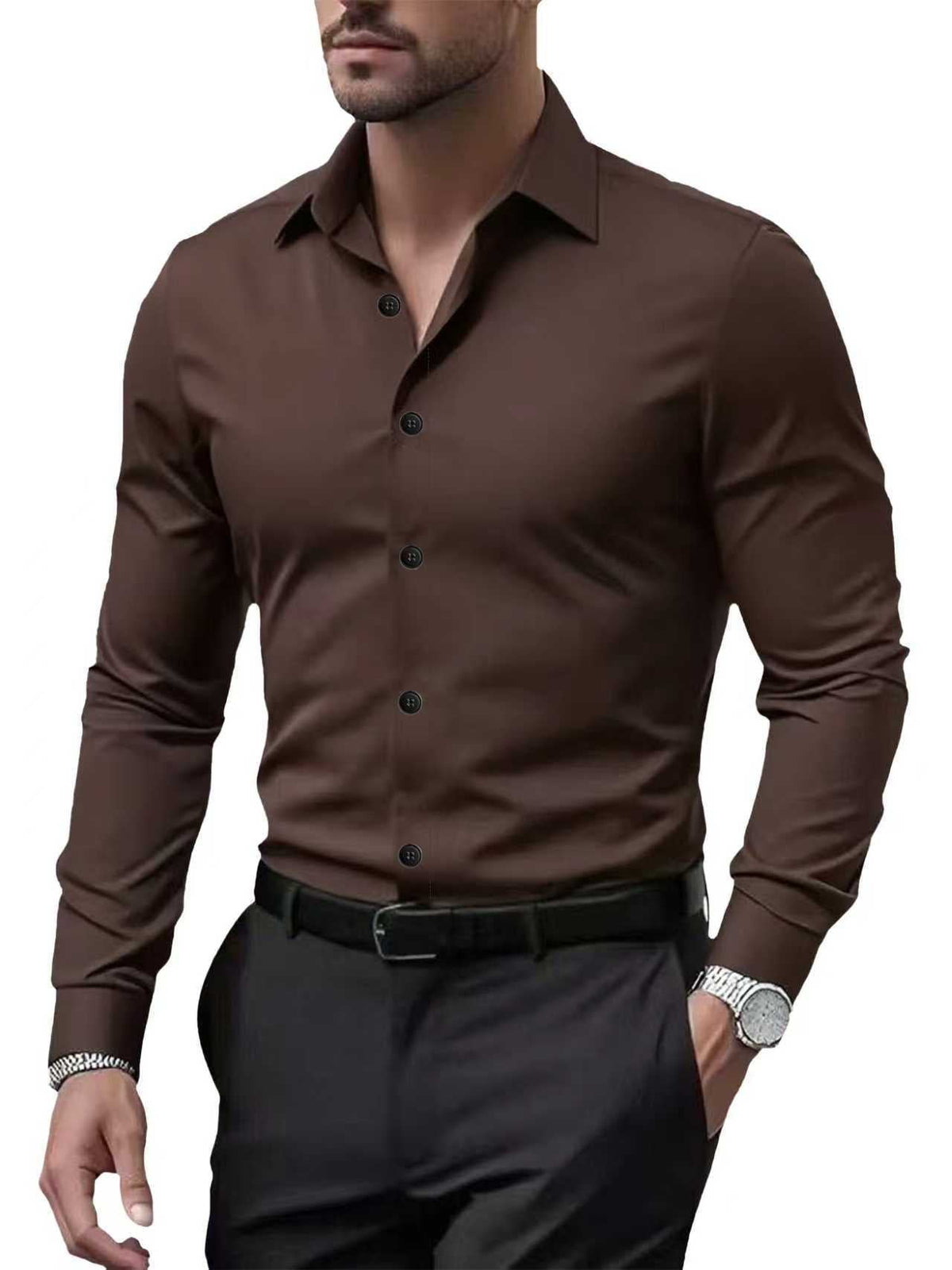 Eva Chester Business Long Sleeve Shirt for Men – photo 12