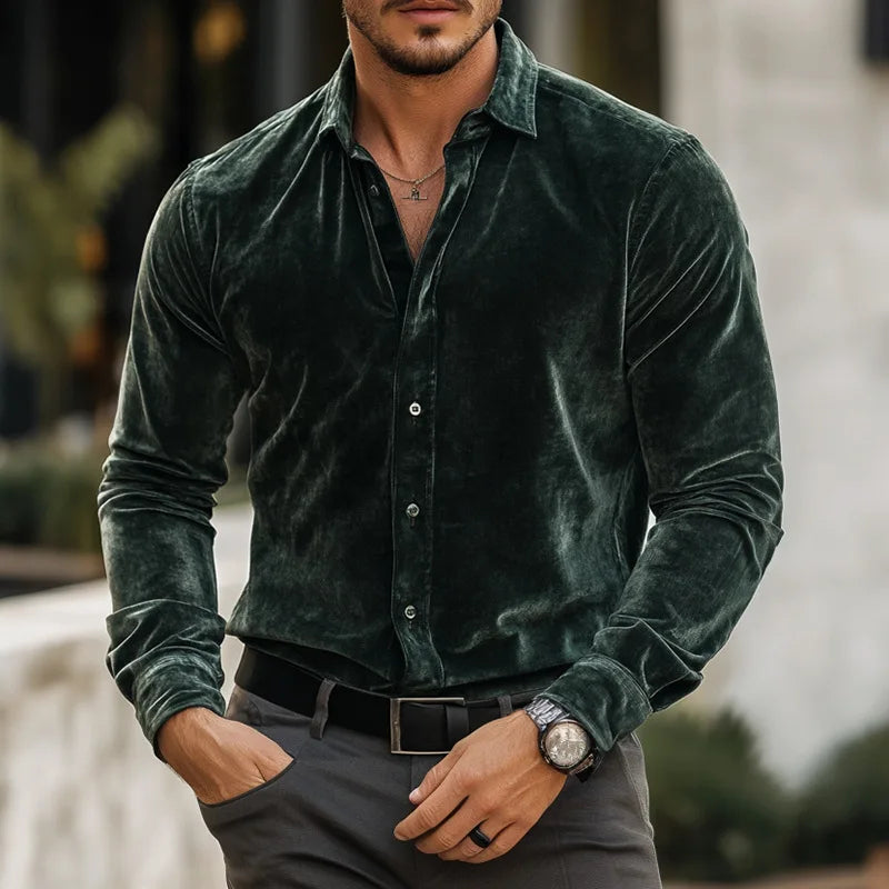 Vellano Luxe Velvet Shirt – photo 2
