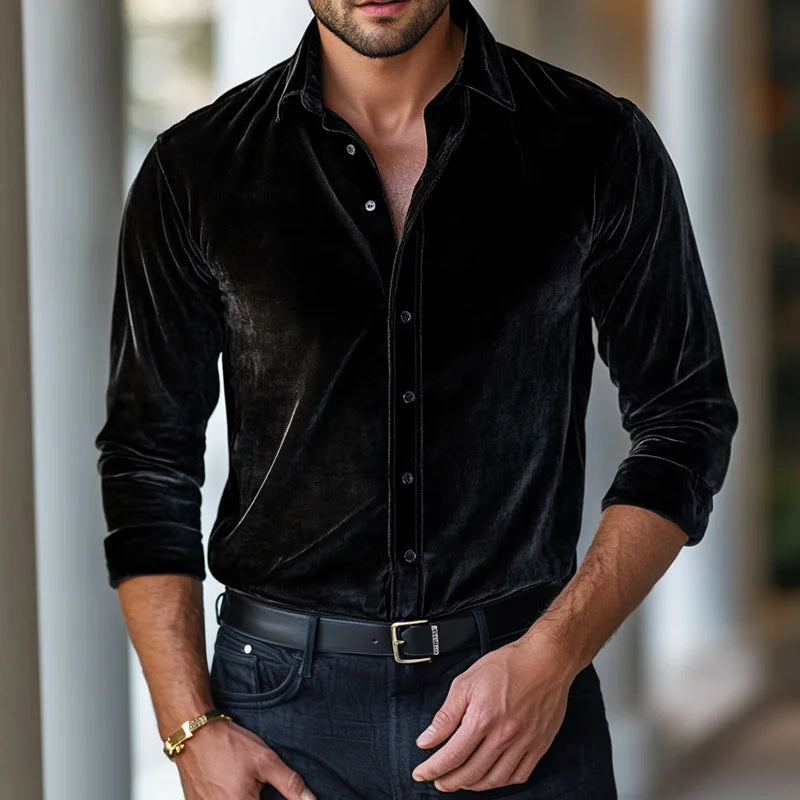 Vellano Luxe Velvet Shirt – photo 3