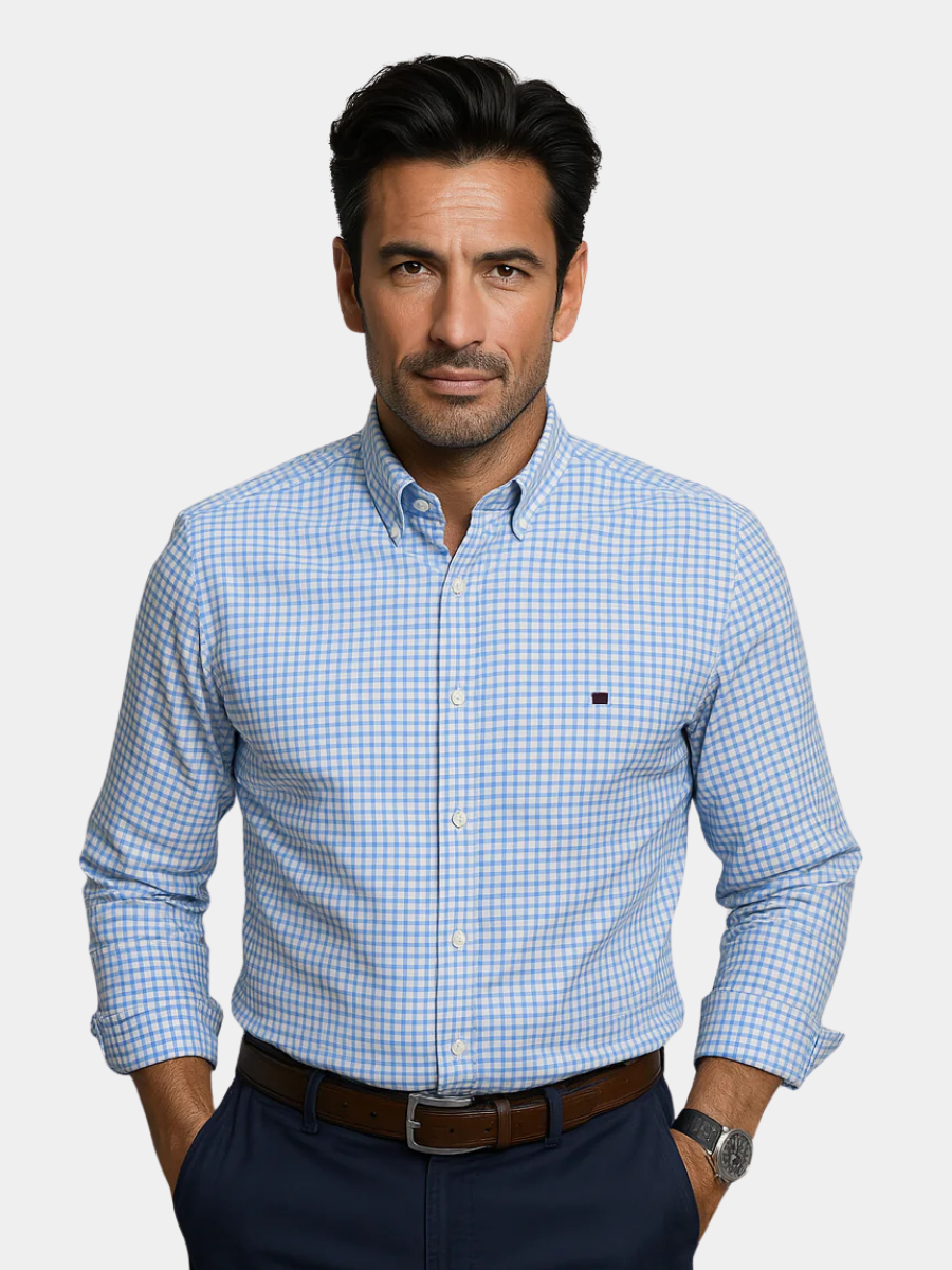 Eva Chester Patterned Button-Up Shirt for Men – photo 1