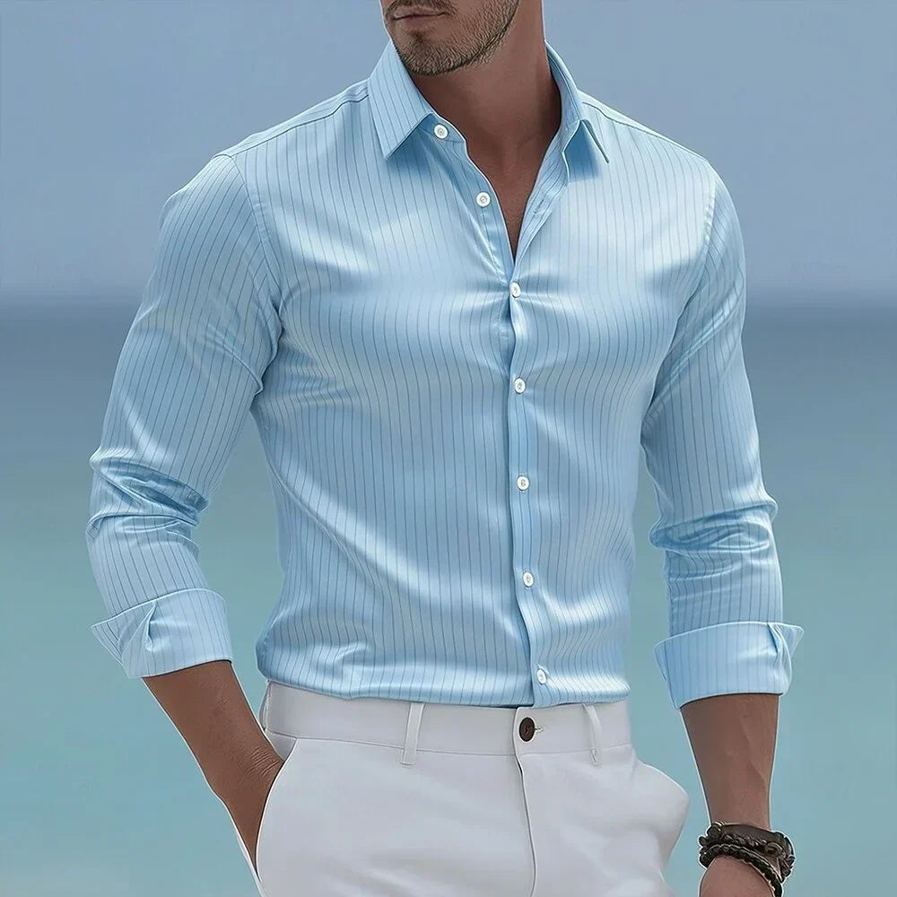 Eva Chester Striped Shirt for Men – photo 4