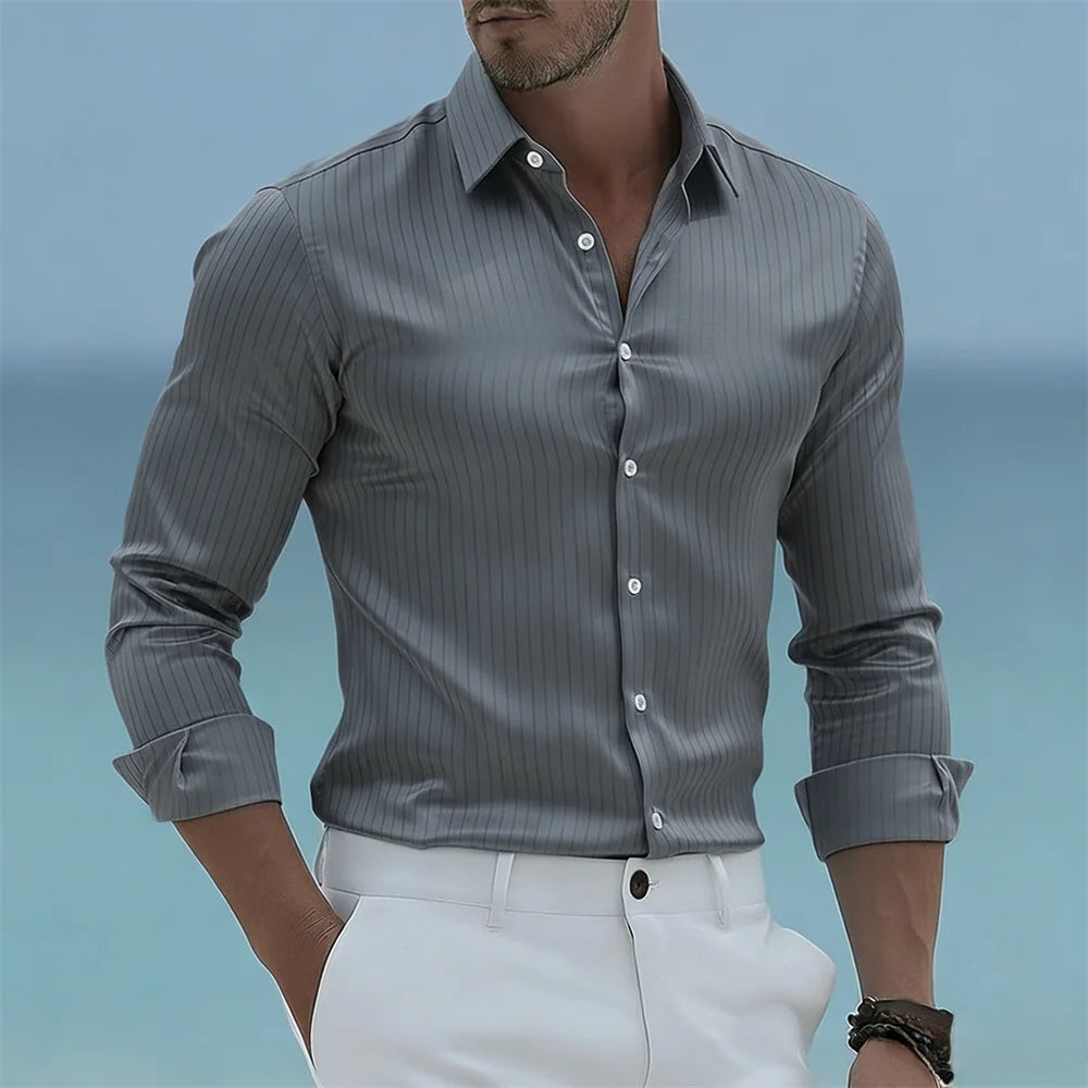 Eva Chester Striped Shirt for Men – photo 5
