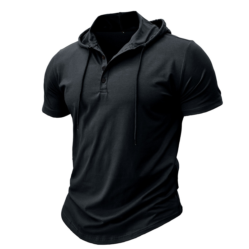Eva Chester Short Sleeve Hooded Shirt for Men – photo 3