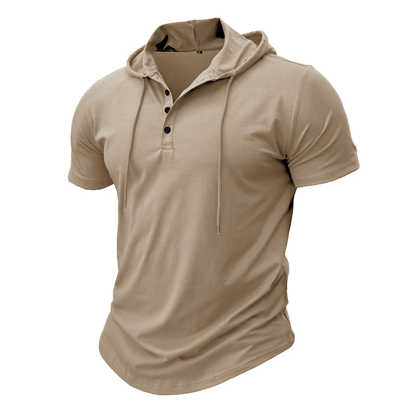 Eva Chester Short Sleeve Hooded Shirt for Men – photo 4