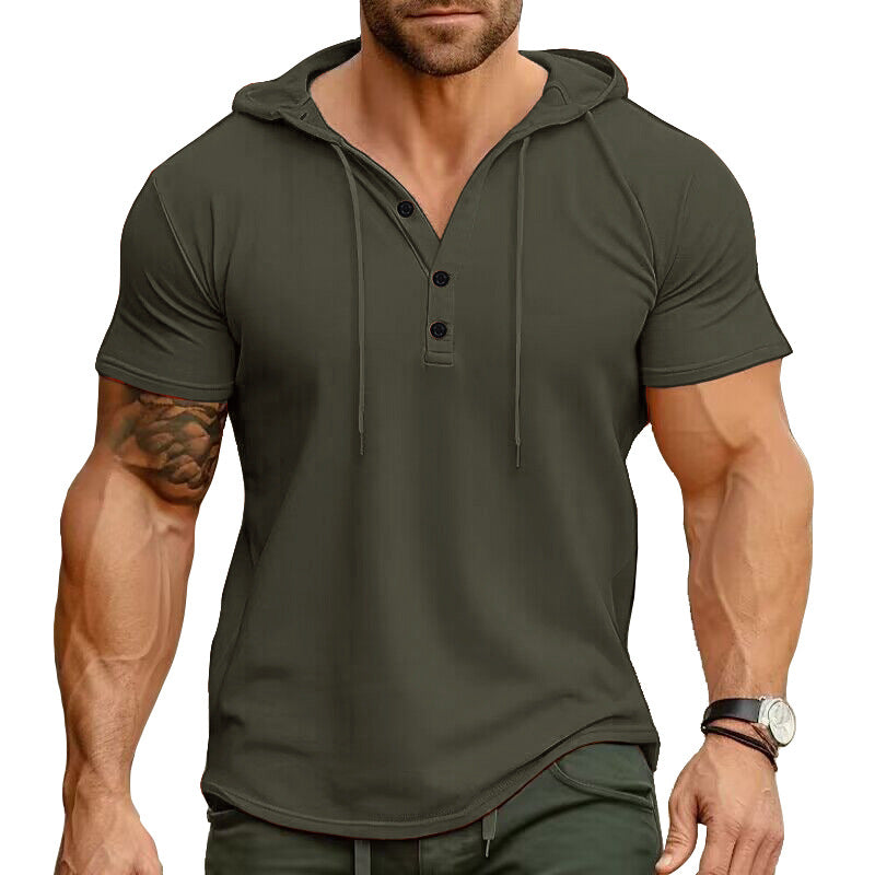 Eva Chester Short Sleeve Hooded Shirt for Men – photo 7