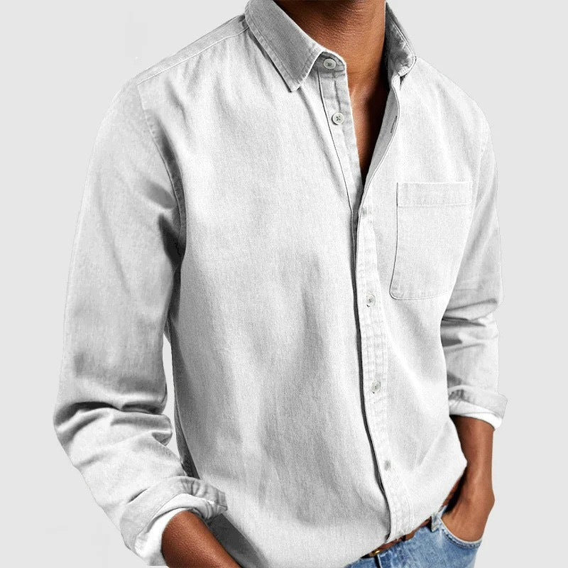 Eva Chester Vintage Cotton Shirt for Men – photo 4