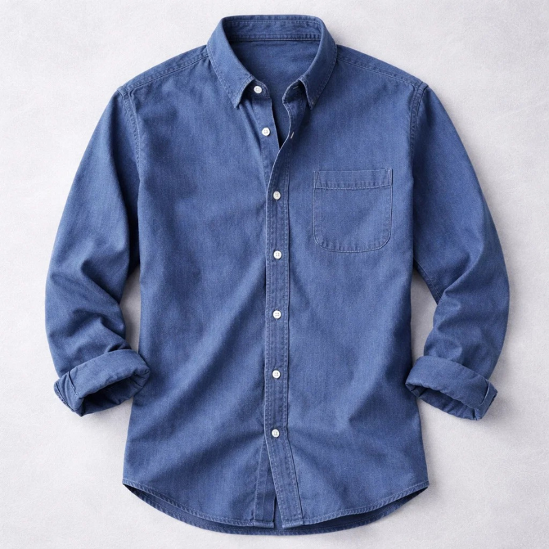 Eva Chester Vintage Cotton Shirt for Men – photo 8