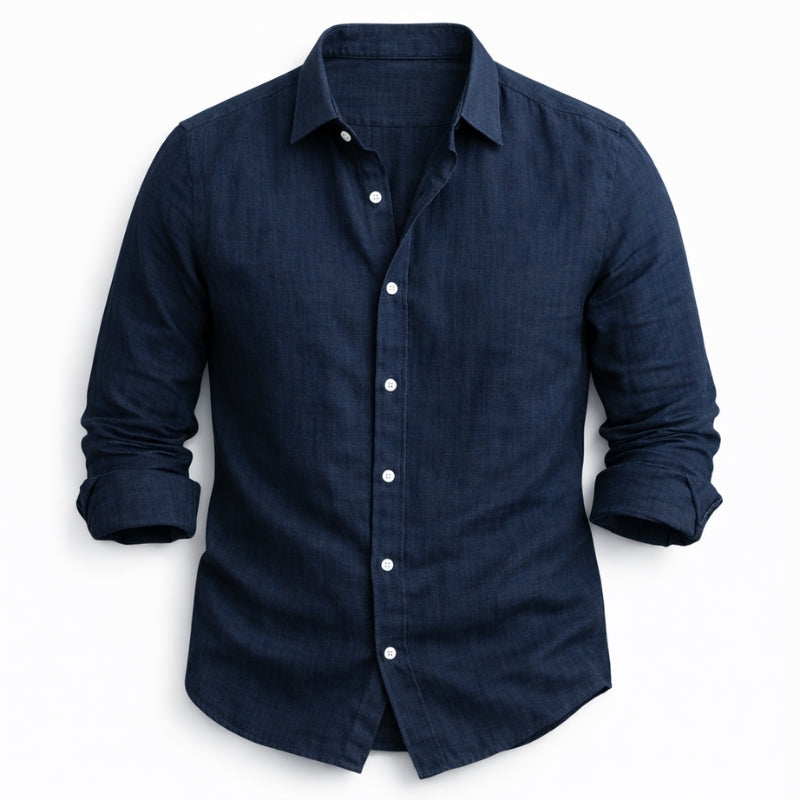 Eva Chester Modern Fit Linen Shirt for Men – photo 4