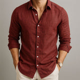 Eva Chester Modern Fit Linen Shirt for Men – photo 6