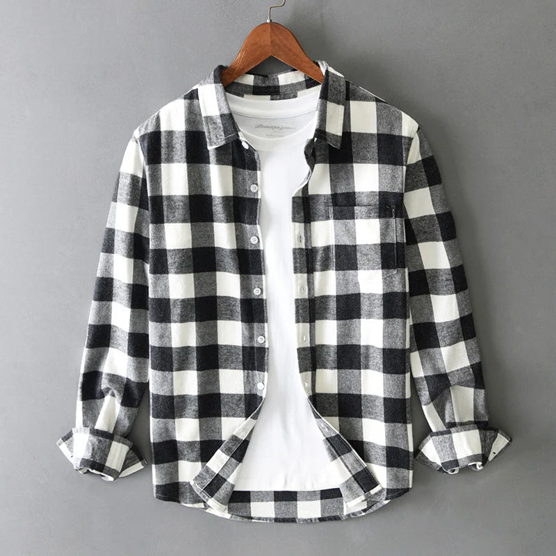 Eva Chester Cotton Checked Shirt for Men – photo 5