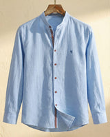 Eva Chester Elegant Mandarin Collar Shirt for Men – photo 2