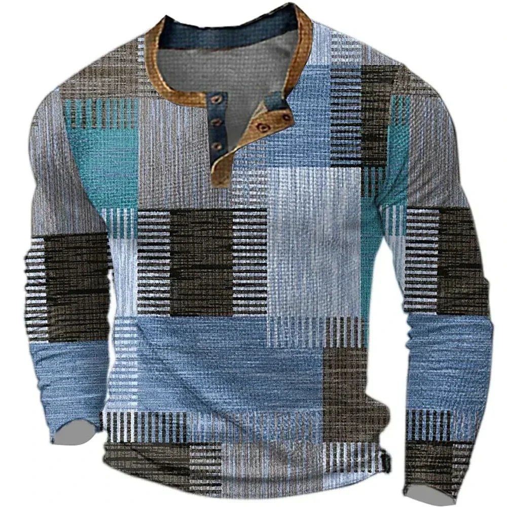 Eva Chester Colourful Patchwork Shirt for Men – photo 3