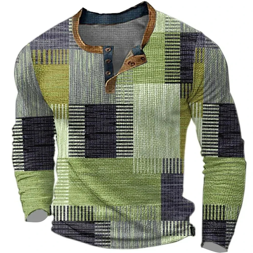 Eva Chester Colourful Patchwork Shirt for Men – photo 4