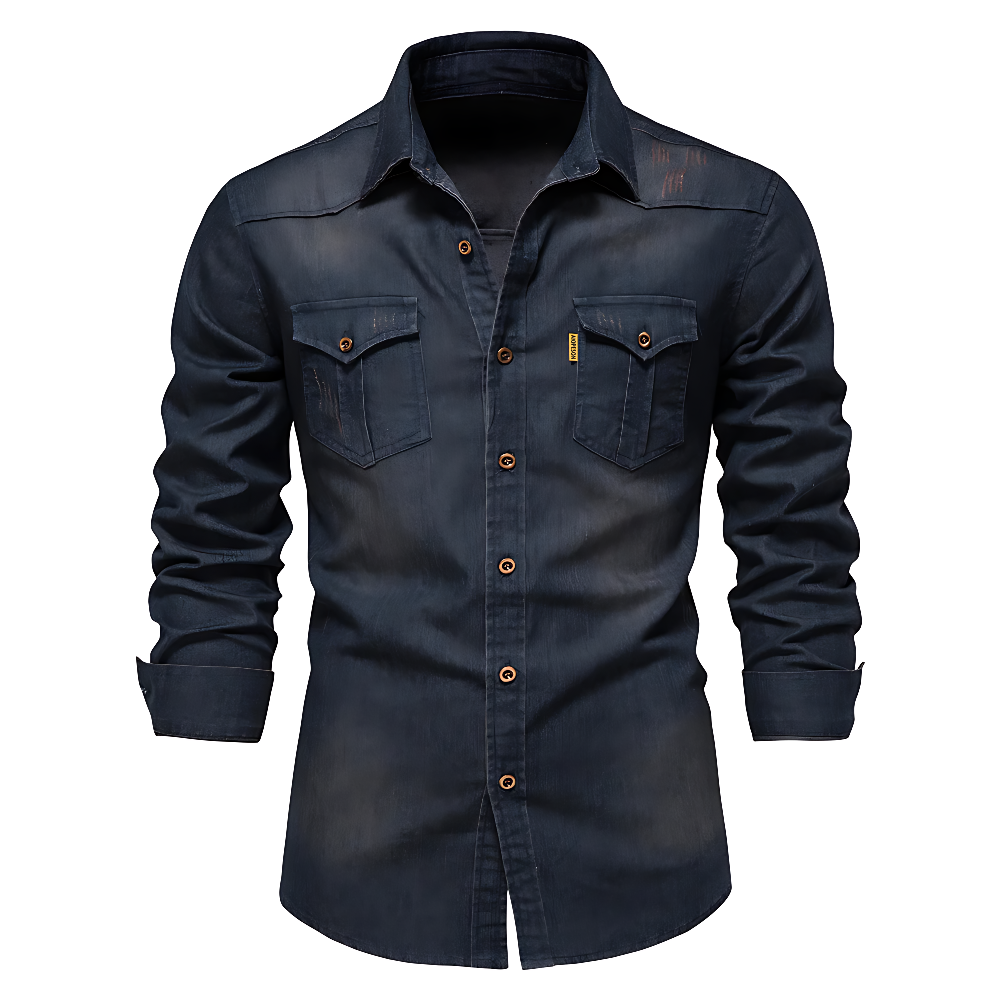 Eva Chester Denim Shirt for Men – photo 3