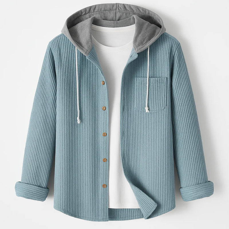 Eva Chester Corduroy Hooded Shirt – photo 3