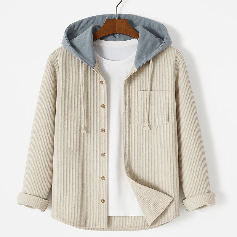 Eva Chester Corduroy Hooded Shirt – photo 5