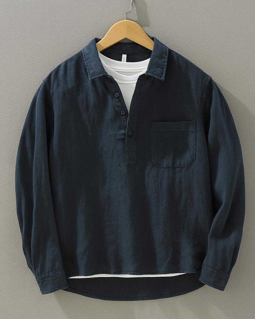 Louis Cotton-Linen Shirt – photo 2