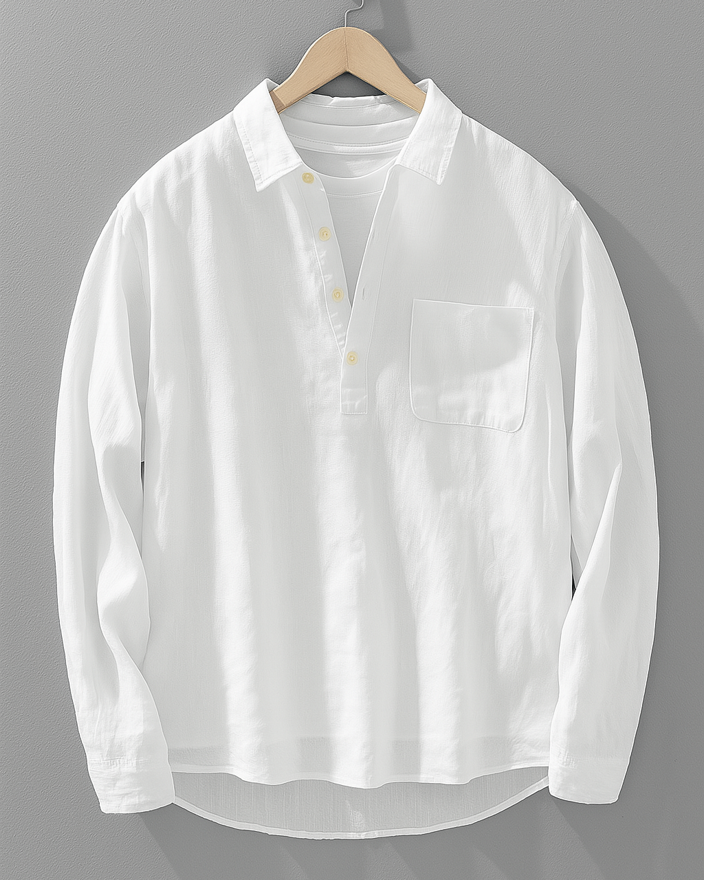 Louis Cotton-Linen Shirt – photo 3