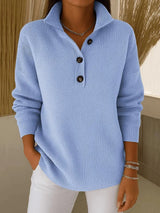 Florence | V Neck Polo Jumper