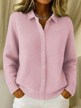 Arabella | Textured Knit Button Up Cardigan