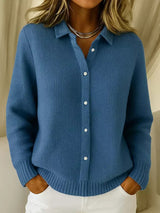Arabella | Textured Knit Button Up Cardigan