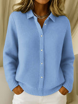 Arabella | Textured Knit Button Up Cardigan