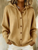 Brenda | Cosy Button Cardigan Hoodie